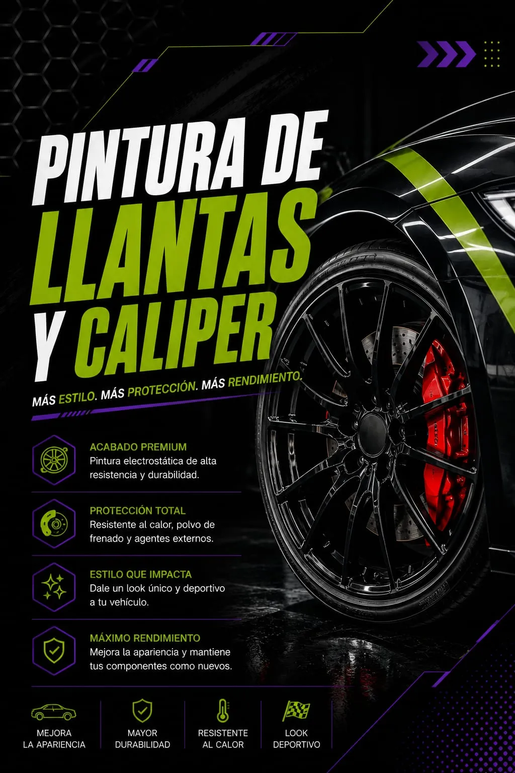 Pintura de Llantas y Calipers